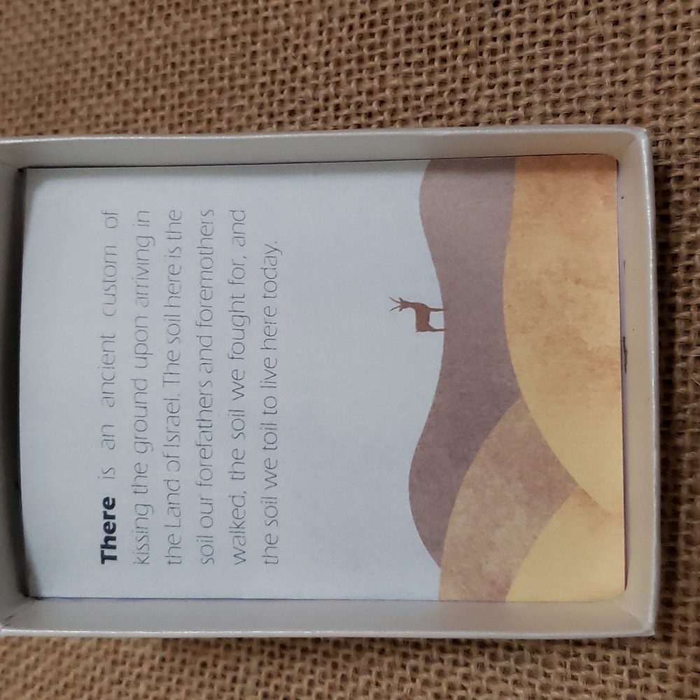 Israeli soil necklace 925 silver. NWT - Picture 5 of 7